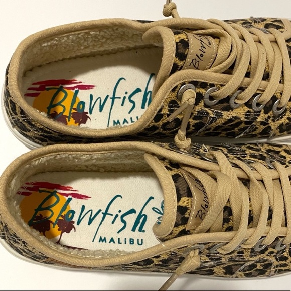 Blowfish Vesper Canvas Kitty Kat Leopard Sneakers - Picture 13 of 14